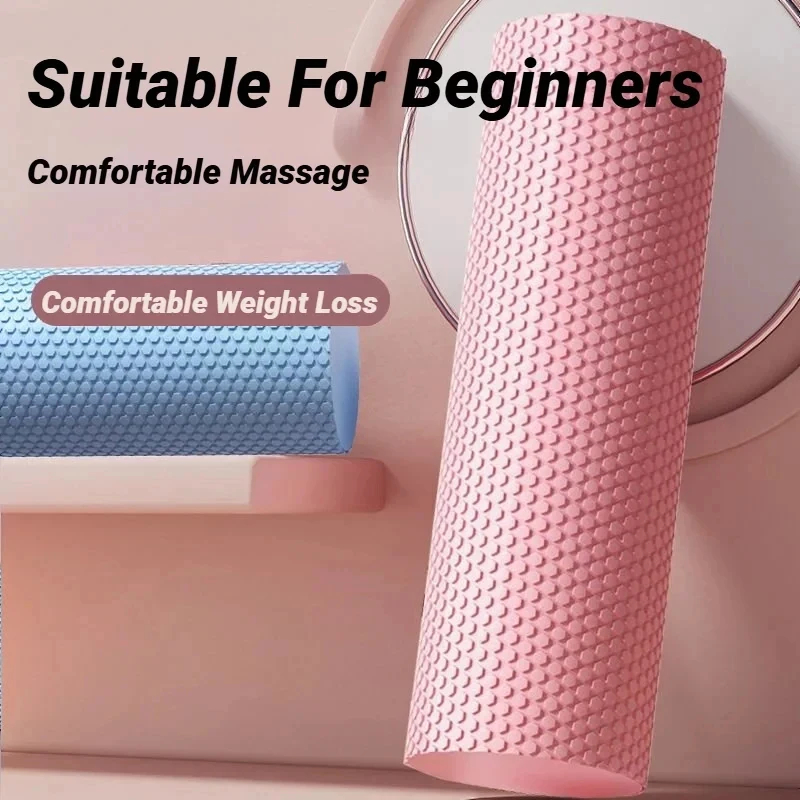 Home Gym Yoga - 六角形のEVAフォームヨガローラー、10cm×30cmのマッサージフォームローラー、ピラティス、ホームフィットネス、ワークアウト用