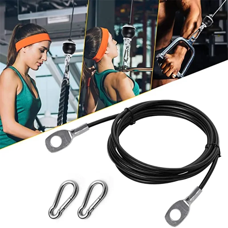 2M-5M フィットネス機器アクセサリースチールロープ調整可 - Lat Pulldown Cable のレビューと価格