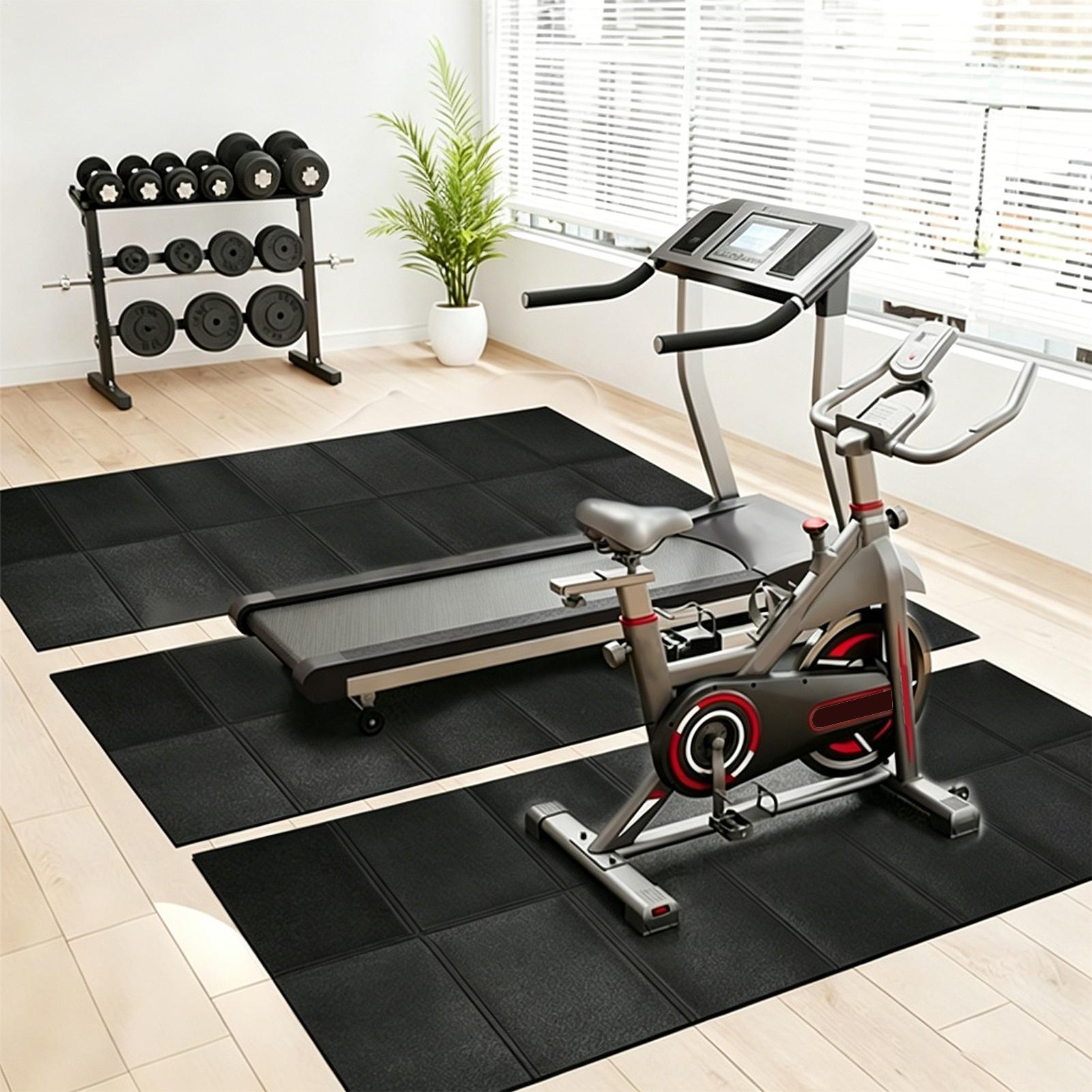 トレッドミルマット振動吸収ヘビーデューティトレッドミルフロア - Leg Home Gym Workout のレビューと価格