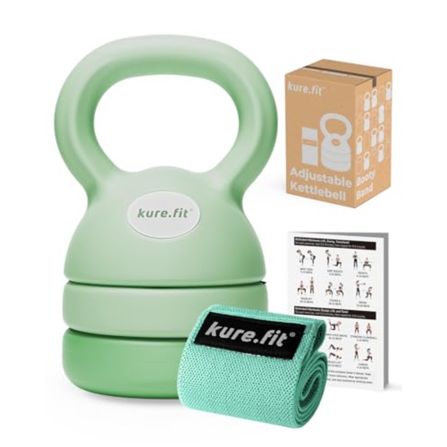 家庭用調整可能ケトルベル 鋳鉄製 ブラックパウダーコート仕上 - Leg Home Gym Workout のレビューと価格
