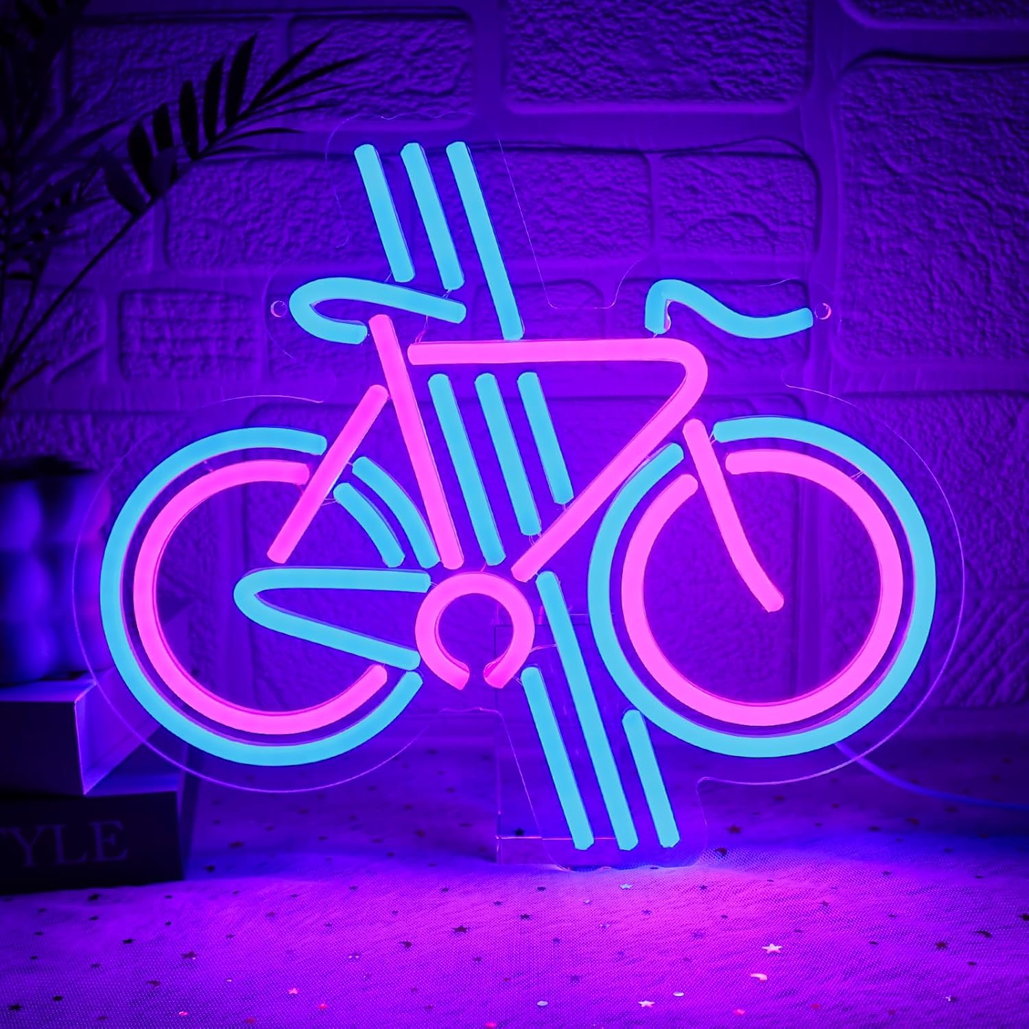 自転車ネオンサイン 調光可能 自転車LEDネオンライト 寝室 - Home Gym Neon Sign のレビューと価格