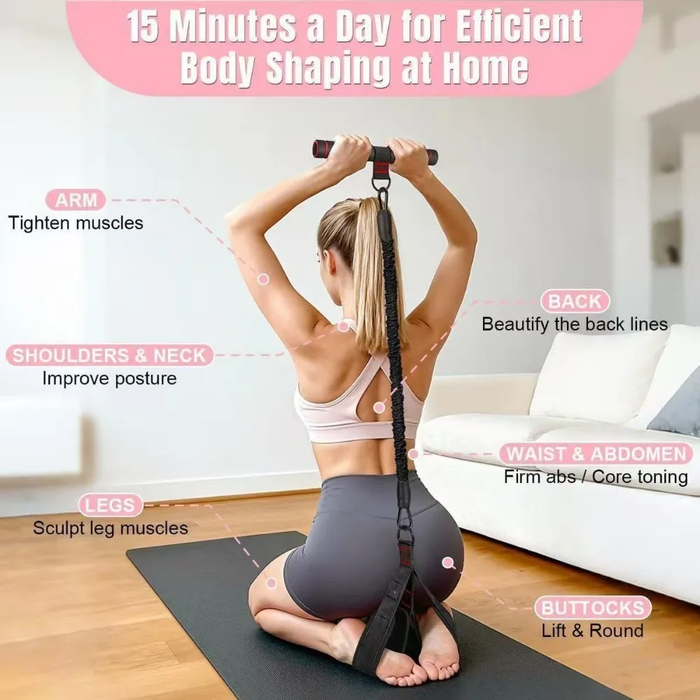 ペダル式テンショナーセット。男性・女性向け、自宅ジムでのフィ - Home Gym Equipment Set のレビューと価格