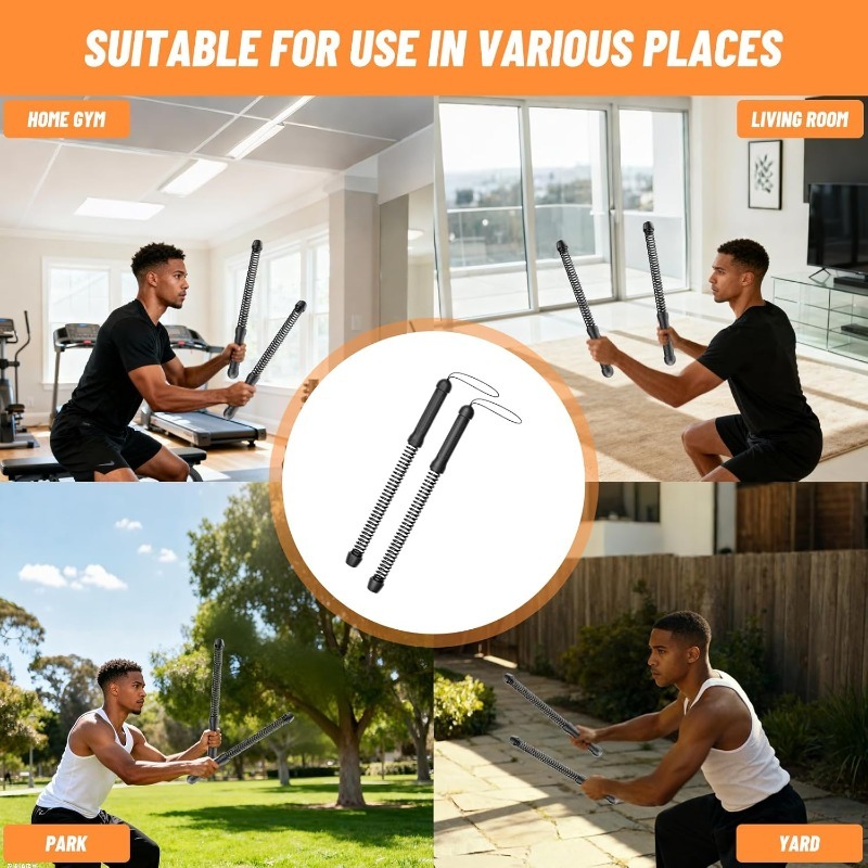 ワイヤレススイングコンバットロープ、2個セット – 腕力強化 - Home Gym Equipment Set のレビューと価格