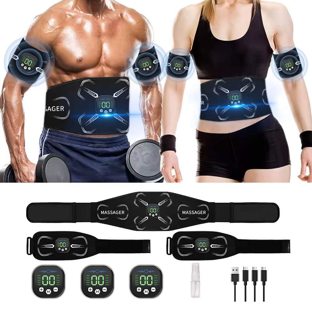EMS 筋肉刺激装置腹部トレーナー腹筋トナー腕腹脚エクササイ - Home Gym Routine のレビューと価格